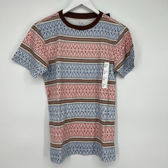 Original Use Boys Short Sleeve Crew Neck Argyle Print T-Shirts Brown Size XS NWT - Picture 2 of 7